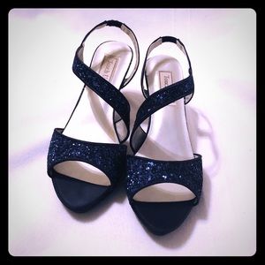 Navy High Heel Dress Shoe